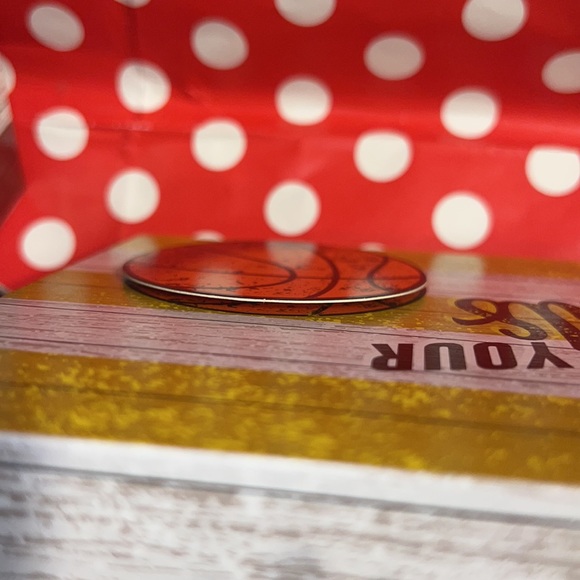 New Set of Four 3D Sports Ball Themed Striped Boxed Shelf Tabletop Decor - Picture 12 of 14